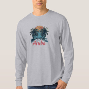 Aruba Island Design (Version 2) - Basic Long Sleev T-Shirt
