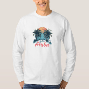 Aruba Island Design (Version 2) - Basic Long Sleev T-Shirt