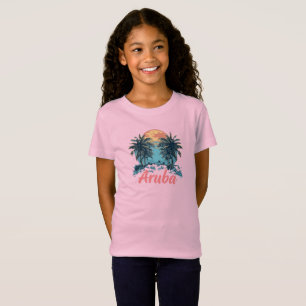 Aruba Island Design (Version 2) - Girls' Fine Jers T-Shirt