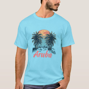 Aruba Island Design (Version 2) - Men's Basic T-Sh T-Shirt