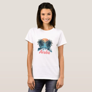 Aruba Island Design (Version 2) - Women's Basic T- T-Shirt