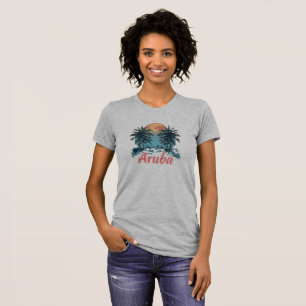 Aruba Island Design (Version 2) - Women's Bella+Ca T-Shirt