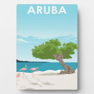 Aruba Island Travel Poster Plaque