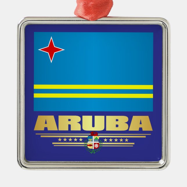 Aruba Metal Tree Decoration (Front)
