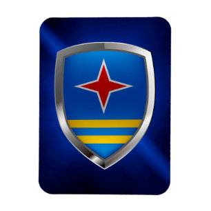 Aruba Mettalic Emblem Magnet