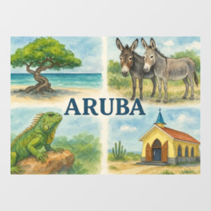 Aruba multiview watercolor