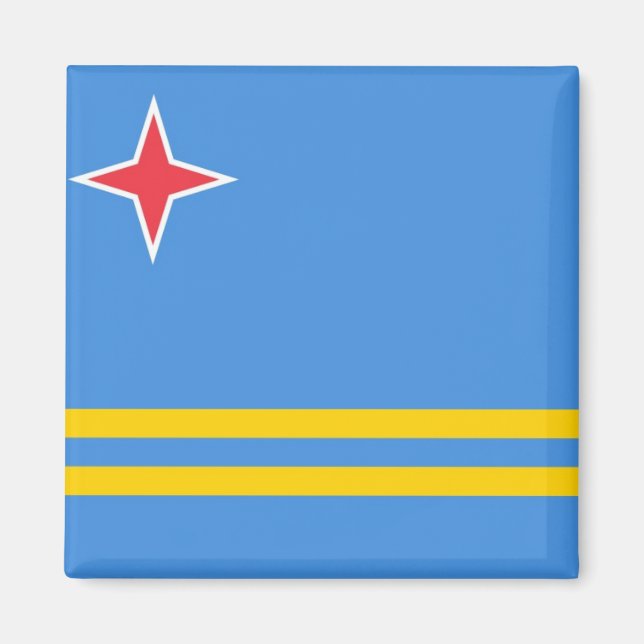 Aruba National World Flag Magnet (Front)