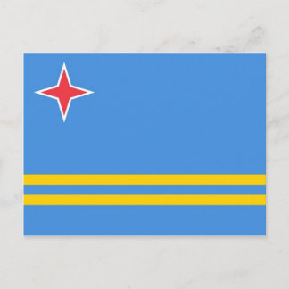 Aruba National World Flag Postcard