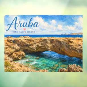 Aruba Natural Bridge rock formation Caribbean