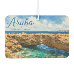 Aruba Natural Bridge rock formation Caribbean Car Air Freshener