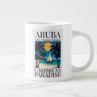Aruba One Happy Island  Large Coffee Mug