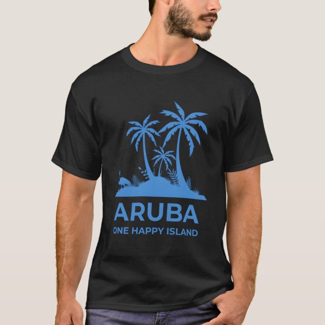Aruba One Happy Island T-Shirt (Front)