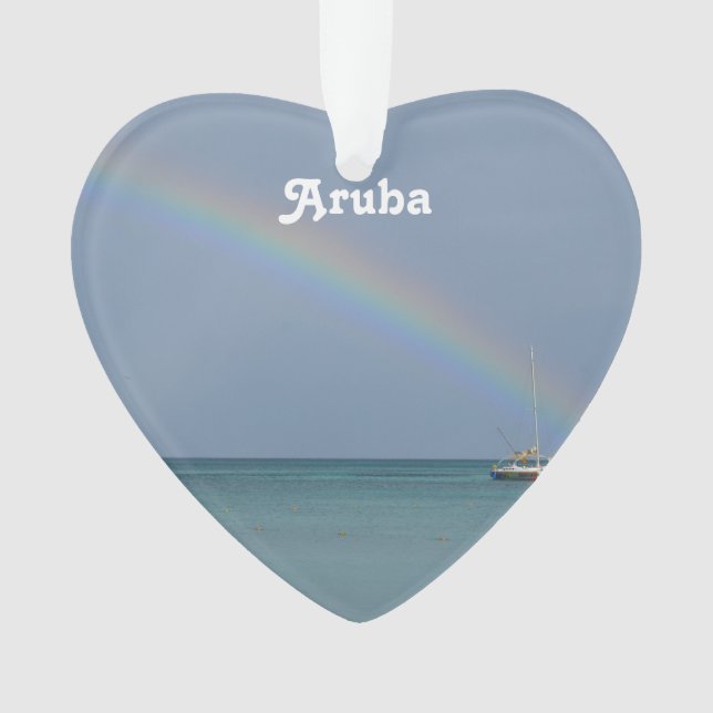 Aruba Rainbow Ornament (Front)