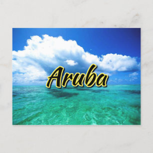 Aruba sea sky postcard