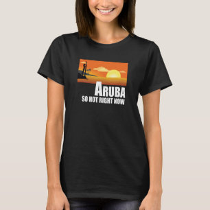 Aruba so hot right now Retro Travel Beach Vacation T-Shirt