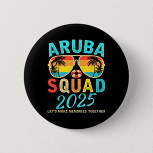 Aruba Squad 2025 Vacation Friends Family Matching  6 Cm Round Badge