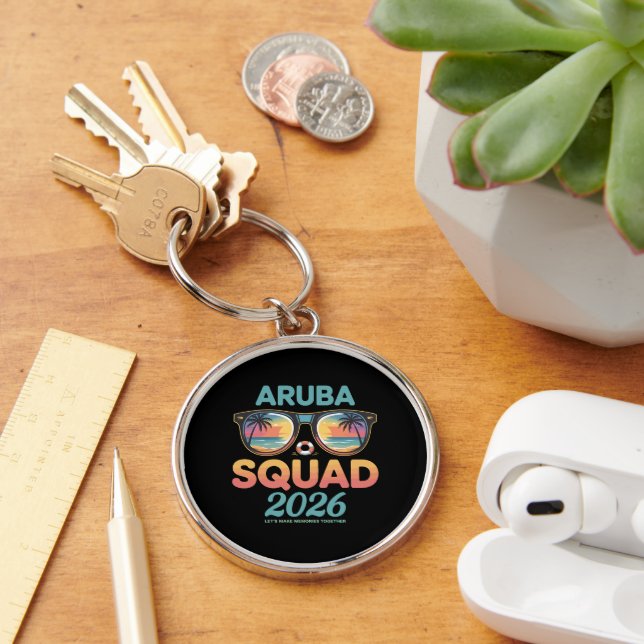 Aruba Squad 2026 Retro Key Ring (Desk)