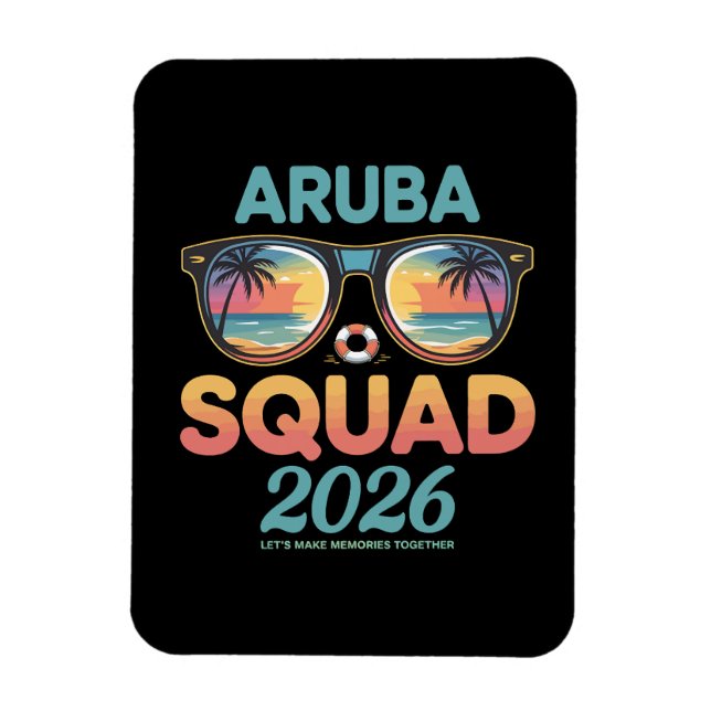 Aruba Squad 2026 Retro Magnet (Vertical)