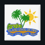 Aruba State of Mind magnet<br><div class="desc">A magnet for those who love Aruba.</div>