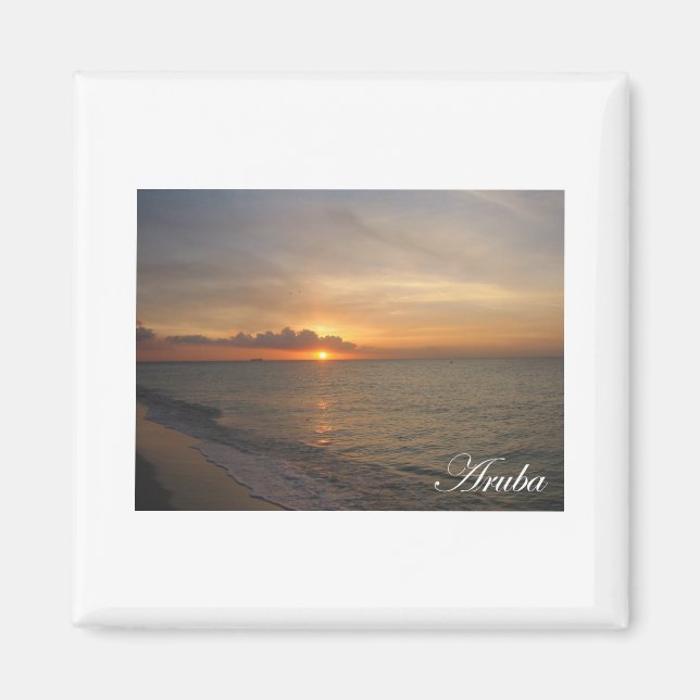 Aruba Sunset 2 Magnet (Front)