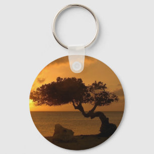 Aruba Sunset Divi Divi Tree Key Ring