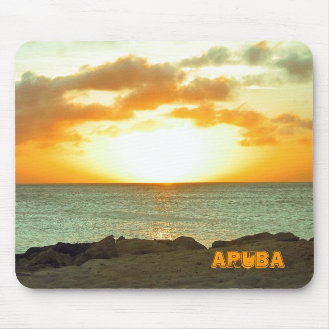 Aruba Sunset Mousepad (Front)