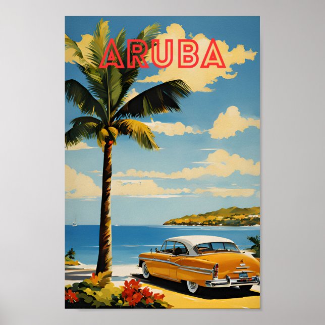 Aruba Travel Poster (Front)