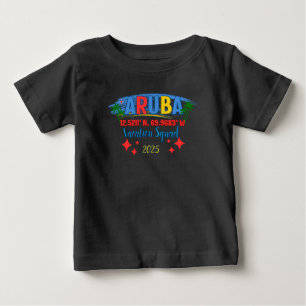 Aruba Vacation 2025 Vibes Tropical Island Getaway Baby T-Shirt