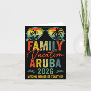 Aruba Vacation 2026 Matching Family Group Summer Card