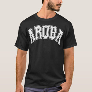 Aruba Varsity Style Pink with White Tet T-Shirt