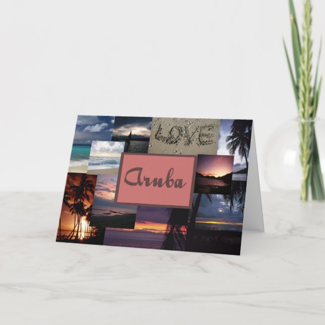 Aruba wedding invitation (Front)