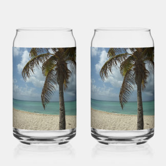 Aruban Beach I Beautiful Nature Scene Can Glass