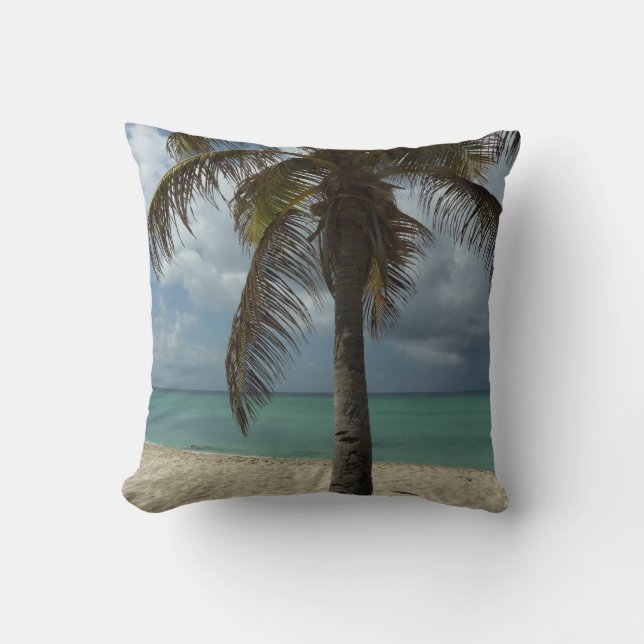 Aruban Beach I Beautiful Nature Scene Cushion (Front)