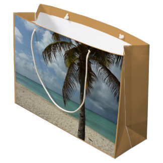 Aruban Beach I Beautiful Nature Scene Large Gift Bag