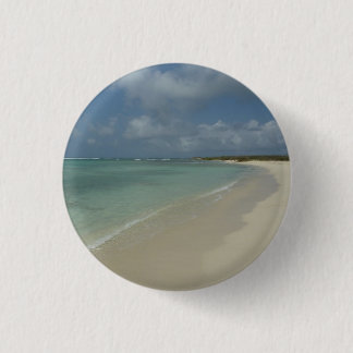 Aruban Beach II Beautiful Nature Scene 3 Cm Round Badge