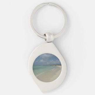 Aruban Beach II Beautiful Nature Scene Key Ring