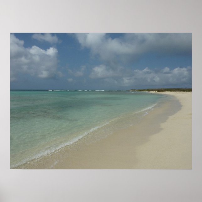 Aruban Beach II Beautiful Nature Scene Poster (Front)