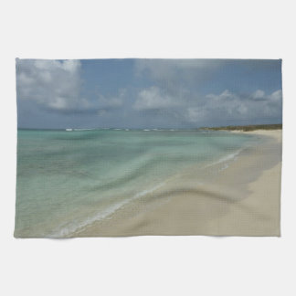 Aruban Beach II Beautiful Nature Scene Tea Towel