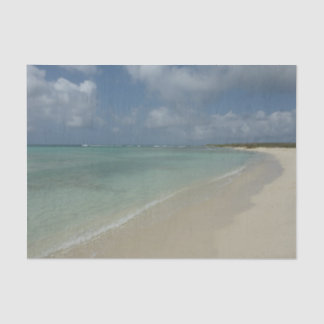 Aruban Beach II Beautiful Nature Scene Tissue Paper