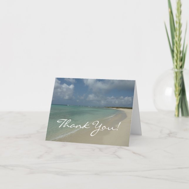 Aruban Beach II Thank You Card (Front)
