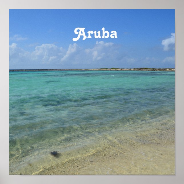 Aruban Beach Poster (Front)