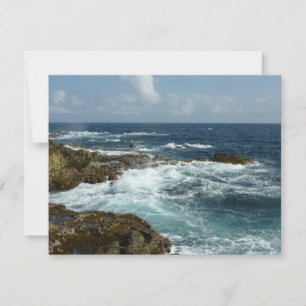 Aruba's Rocky Coast and Blue Ocean