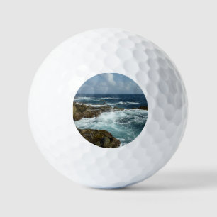 Aruba's Rocky Coast and Blue Ocean Golf Balls