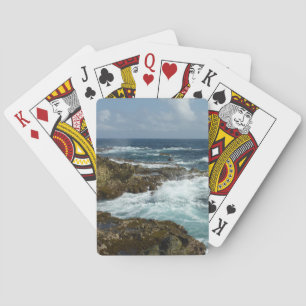 Aruba's Rocky Coast and Blue Ocean Playing Cards