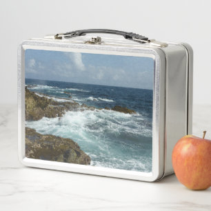 Aruba's Rocky Coast Metal Lunch Box