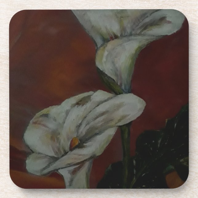 Arum Lilies 2 Coaster (Front)