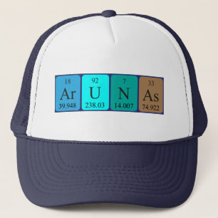 Arunas periodic table name hat