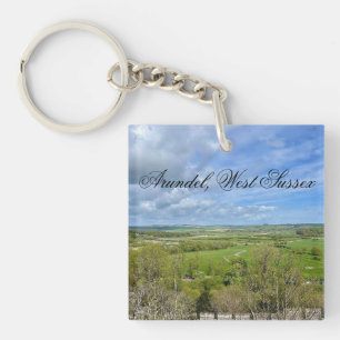 Arundel in Spring Time, West Sussex Key Ring