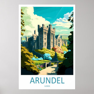 Arundel Vintage Travel Poster Ski National Park