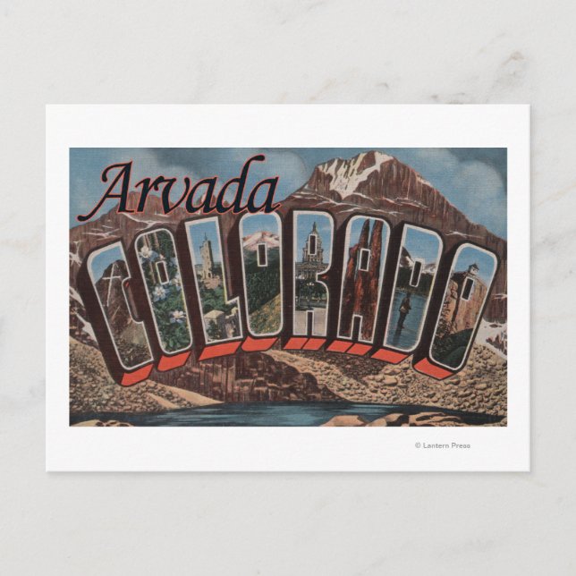 Arvada, Colorado - Large Letter Scenes Postcard (Front)